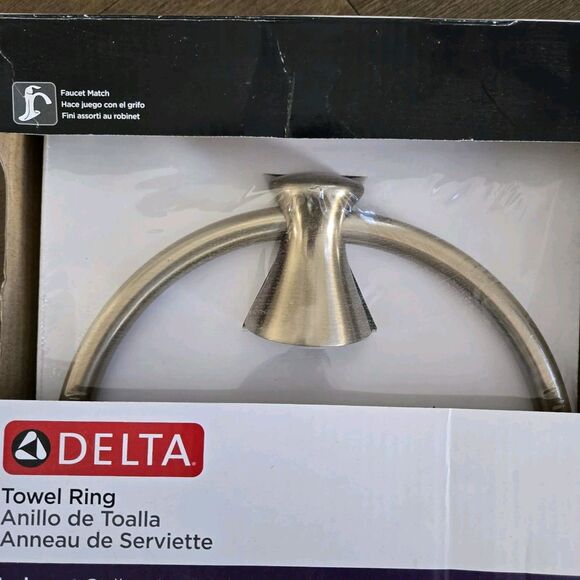 2 X ​Delta 73846-CZ Lahara Towel Ring Holder in Champagne Bronze - Picture 4 of 7
